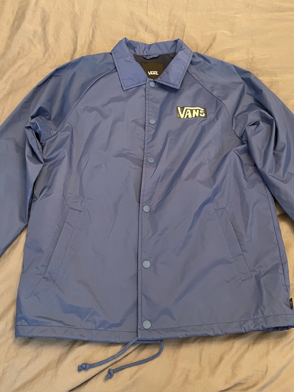 Vans Light Blue Coach Jacket with Logo